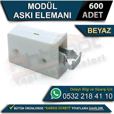 Modül Askı Elemanı Beyaz (600 Adet)