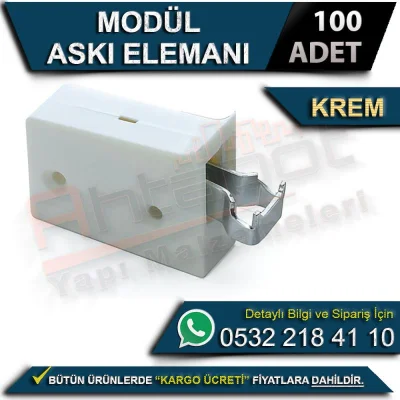 Modül Askı Elemanı Krem (100 Adet)