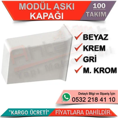 _Modül Askı Kapağı Mat Krom (100 Adet)