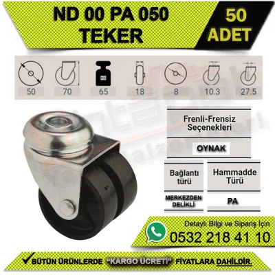 ND 00 PA 050 WHEEL WITH CENTER HOLE (50 PIECES)