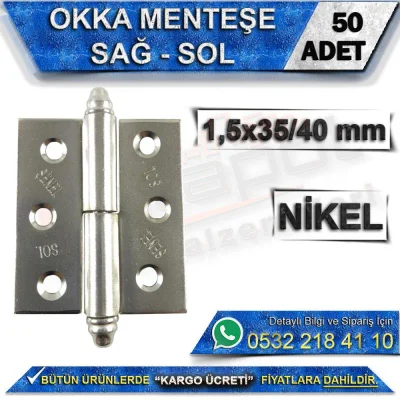 Nikel Okka Menteşe (50 Adet)