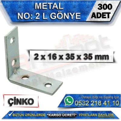 No: 2 L Gönye 2x16x35x35 mm (300 Adet)
