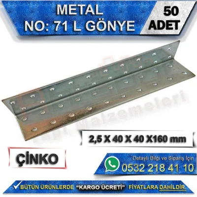 No: 71 L Miter 2,5X40X40X200 mm (50 Pieces)