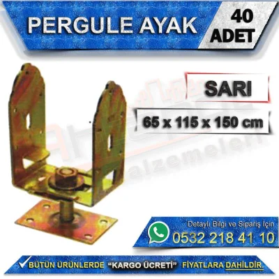 Pergule Ayak Sarı (40 Adet)