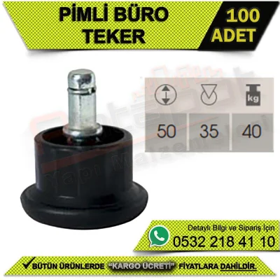 Pimli Büro Teker (100 ADET)