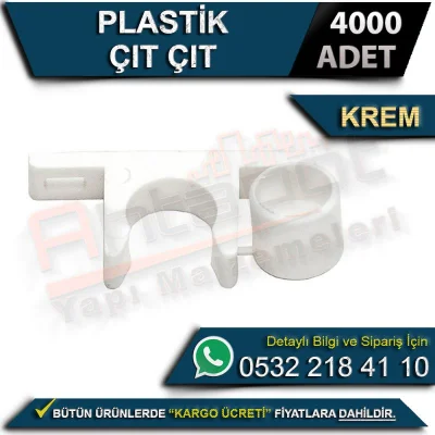 Plastic Snap Cream (4000 Pieces)