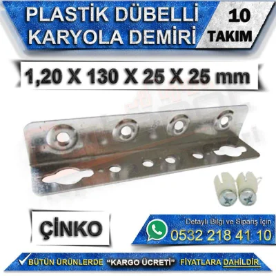 Plastik Dübelli Karyola Demiri (10 Takım)