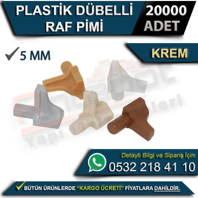 Plastik Dübelli Raf Pimi 5 Mm Krem (20000 Adet)