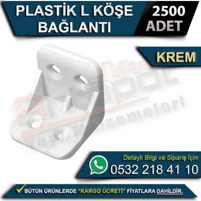 Plastik L Köşe Bağlantı Kahve (2500 Adet)