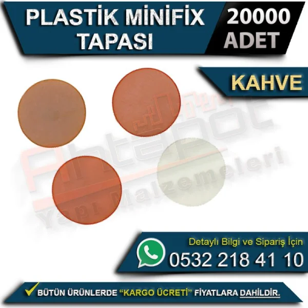 Plastic Minifix Plug Coffee (20000 Pieces) - Minifix Connectors Plastic Minifix Plug Coffee (20000 Pieces) | Minifix Connectors