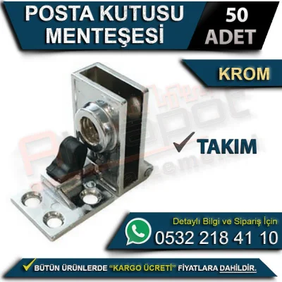 Posta Kutusu Menteşesi Takım Krom (50 Adet)