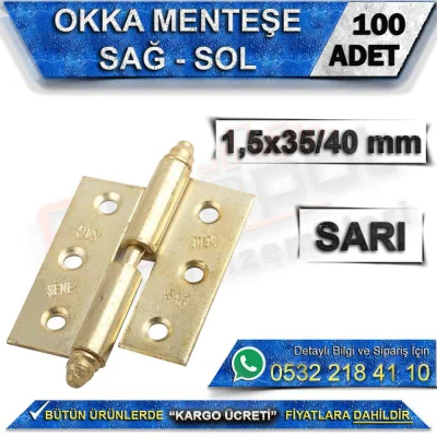 Yellow Okka Hinge (100 Pieces)