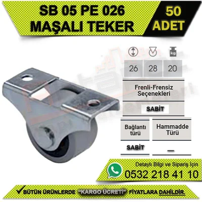 SB 05 TP 026 Sabit Maşalı Teker (50 ADET)