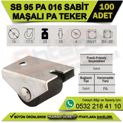 SB 95 PA 016 SABİT MAŞALI TEKER (100 ADET)