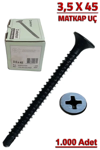 Selectron 3,5x45 Matkap Uçlu Alçıpan Vidası (1.000 Adet)