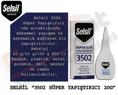 Selsil 3502 Super Adhesive 20Gr (50 Pieces)