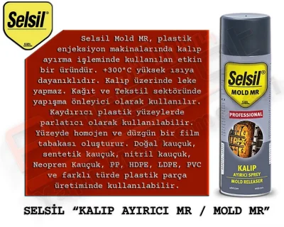 Selsil Kalıp Ayırıcı Sprey Silikonlu 400 ML (24 Adet)