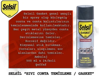 Selsil Sıvı Conta Temizleyici Sprey 500 ML (24 Adet)