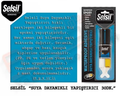 Selsil Waterproof Adhesive 28 Gr (12 Pieces)