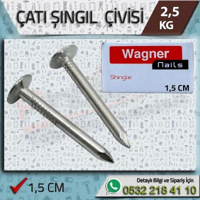 Şıngıl-Membran Çatı Çivisi 1,5 cm – 2,5 kg Kutu