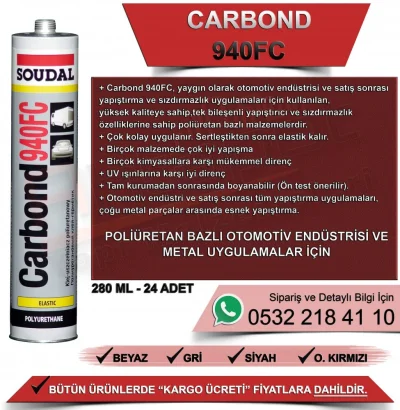 Soudal Carbond 940 Fc Mastic Gray 280 ML (24 Pcs)