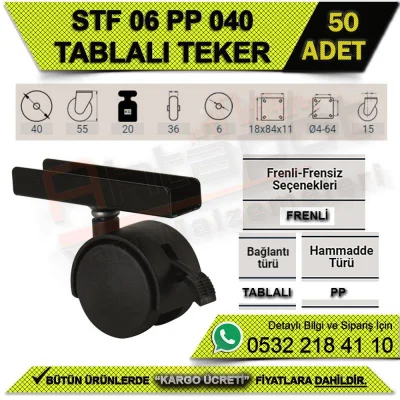STF 06 PP 040 TABLALI FRENLİ TEKER (50 ADET)