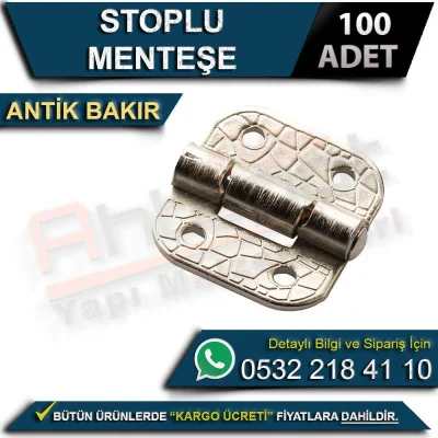 Stoplu Menteşe Antik Bakır (100 Adet)