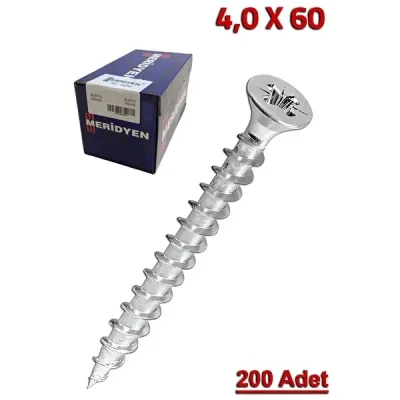 Sunta Vidası 4x60 200 Adet | MERİDYEN