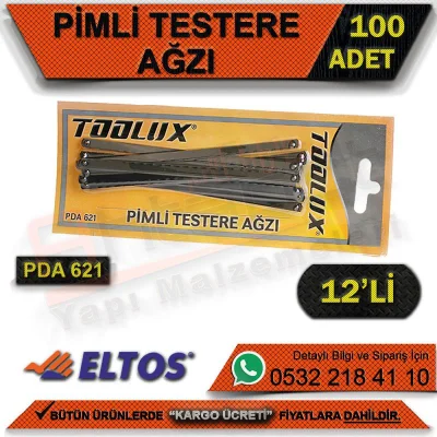 Toolux Pda621 شفرة المنشار الدبوس (فراغ) 12 عبوة (100 قطعة)