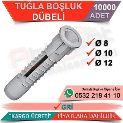Brick Gap Dowel Ø8 Gray (10000 Pieces)