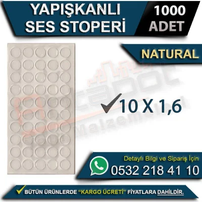 Adhesive Sound Stopper 10x1.6 (1000 Pieces)