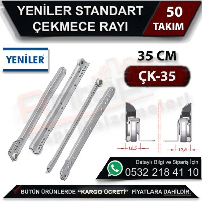 Yeniler ÇK-35 Çekmece Rayı 35 Cm (50 Takım)